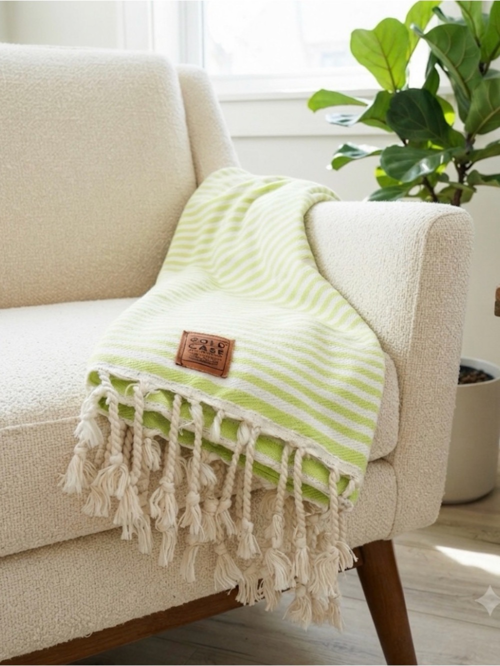 Gold Case Home Collection Turkish Cotton Throw Blanket Beach Towel
